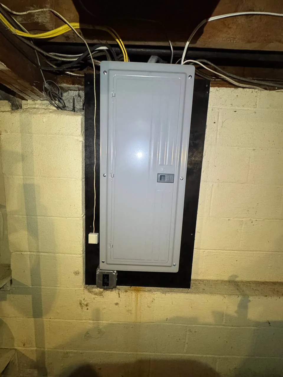 Basement electrical panel